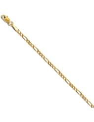 Leslies 14K 2.75mm Flat Figaro Chain