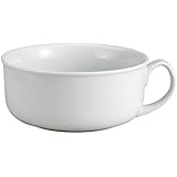 HIC Oversized Soup and Cereal Mug, Fine Porcelain, White, 28-Ounces