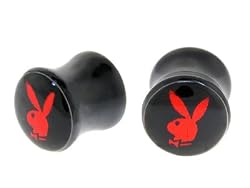 Playboy Red Foil Rabbit Head Flared Expander Plug Set