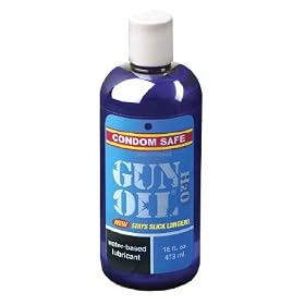 Gun Oil Lubrifiant H2O � base d'eau Compatible avec les pr�servatifs 473 ml