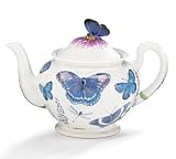 Whimsical Porcelain Butterfly Teapot For Kitchen Decor And Teas