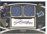 2010 Finest Dual Jersey Autographs #JB Jahvid Best/100 - Detroit Lions (RC - Rookie Card Insert - Piece of Authentic Jersey - Autographed - Serial #d to 100) (Football Cards)