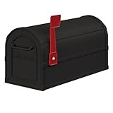picture of Salsbury Industries 4850BLK Heavy Duty Rural Mailbox - Black