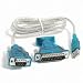 Image of Cubeternet USB to Serial DB9/DB25 Adapter Cable (4 Ft) for PC, Mac and Linux (part#: ADPU2324)