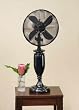 31" Contemporary Ebony Oscillating Indoor Table Top Fan