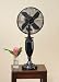 31" Contemporary Ebony Oscillating Indoor Table Top Fan