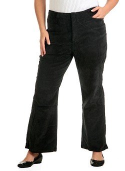 Attitude Stretch Corduroy Pants, Plus Size