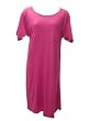 Short Sleeve Fuchsia Cotton Nightgown Plus Size 6X