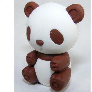 Brown Panda Eraser
