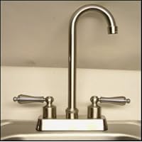 Stainless Steel Kohler Bar Sink and Brushed Nickel Faucet Set