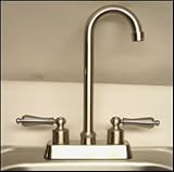 Stainless Steel Kohler Bar Sink & Brushed Nickel Faucet Set
