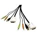 Cables to Go - Video / USB / audio cable - 4 pin USB Type A, DVI-D, mini-phone 3.5 mm - 4 pin USB Type B, DVI-D, mini-phone 3.5 mm - 6 ft