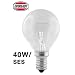 10x Eveready Clear Golf Bulb 40w SES/E14 240V - 1,000 HRS -