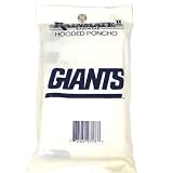 NFL NEW YORK GIANTS WHITE RAIN PONCHO BLUE LOGO NY NEW COAT