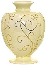 EMAUX DE LONGWY - VERSAILLES Ivory Faience Round Vase - EL46472