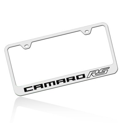 Camaro RS Polished Stainless Steel License Frame