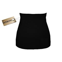 Jersey - 3 in 1 : Nierenw�rmer / Shirt Verl�ngerer / modisches Accessoire Baumwolle uni schwarz einfarbig Bauchw�rmer Frottee Nierengurt Leibw�rmer Mann M�nner Frau Kinder Sport Baby ALLE Gr��en ! R�ckenw�rmer Frauen