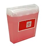 BEMIS BIOHAZARD SHARPS CONTAINER 5 QUART