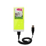 Coiled Power Hot Sync and Charge USB Data Cable w/ Tip Exchange for the Samsung YP-T10JARY - Gomadic Brand