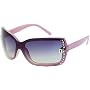 Oversized Rhinestone Accent In-Fashion Sunglasses - Close-out Sale !