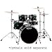 Pacific MXKT2205BX8 MX Series 5pc Drum Set Emerald Fade