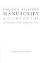 The Non-Existent Manuscript: A Study of the Protocols of the Sages of Zion (Studies in Antisemitism)