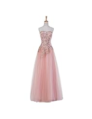 Corset   Waistline Applique Lace Tulle Sweetheart Prom Dress 
