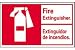 Fire Extinguisher Sign - Bilingual - Vinyl