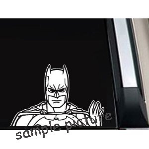  Batman Waving Cartoon Car Window Decal Sticker -BW05075- 5"L x 7.5"W