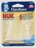 Gerber Nuk Orthodontic Nipples Medium Flow 2 Pack / 2 count Silicone