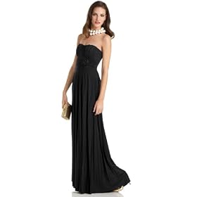 Speechless Dress, Strapless Gown with Rose-Waist Detail