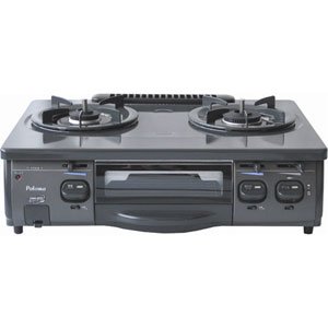 Paloma テーブルコンロ ホーロートッププレート 右強火力 プロパンガス用IC-700B-R LPG