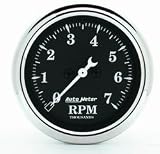 Auto Meter 1797 Old Tyme Black 2-1/16 7000 RPM In-Dash Tachometer