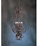 Kichler Lighting 2513TZ Norwich 6-Light Foyer Pendant, Tannery Bronze