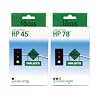 HP 45 Black & HP 78 Tri-Color Remanufactured Ink Cartridges