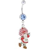 Strawberry Shortcake ORIGINAL Solar Blue GEM Dangle Belly Ring