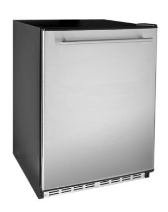 5.6 Cu. Ft. Built-In All Refrigerator With Blue Tinted Door Shelving Flat Back Sabath Mode Auto Defrost 2 Adjustable Glass Spill Proof Shelves 4 Adjustable Door Bins & In Stainless Steel