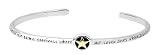 14k Yellow Gold Plated Sterling Silver Perhaps They Are Not Stars In The Sky But Rather Openings Where Our Loved Ones Shine Two-Tone Star Cuff Bracelet