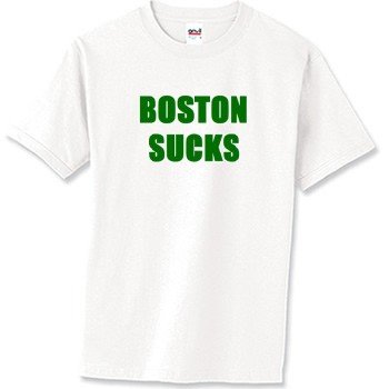 Boston Sucks 3 T-Shirt Standard Cotton