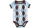 Baby Togs Dr. Seuss Blue Argyle Cat Newborn Bodysuit
