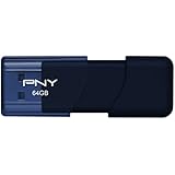 PNY Attache 64GB USB 2.0 Flash Drive, Navy Blue (P-FD64GATT3NB-GE)