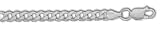 Sterling Silver 22 Inch X 4.5 mm Curb Chain Necklace - Italian