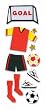 Jolees A Touch Of Jolees Dimensional Stickers, Soccer