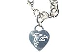 Atlanta Falcons Heart Tag Bracelet