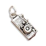 Camera Charm Sterling Silver Shutterbug