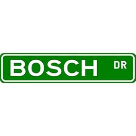 BOSCH Street Name Sign ~ Family Lastname Sign ~ Gameroom, Basement, Garage Sign by