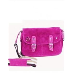 Suede Flap Bag Deep Pink Handbag Bag Purse