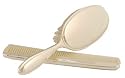 Kitted Out Boo Bunny Silver Plate Brush And Comb Set In Keepsake Box (Pink)