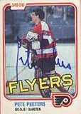 Pete Peeters, Philadelphia Flyers Autographed Card