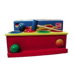 Heros Deluxe Wooden Pound & Roll Play Toy: Eco Friendly, Non Toxic, Made in Germany.